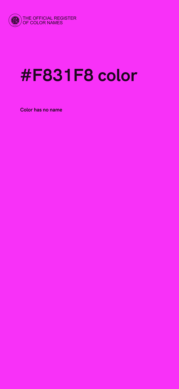 #F831F8 color image