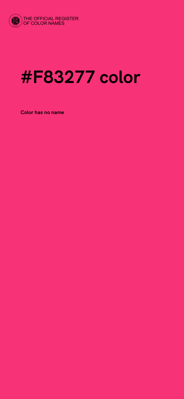 #F83277 color image