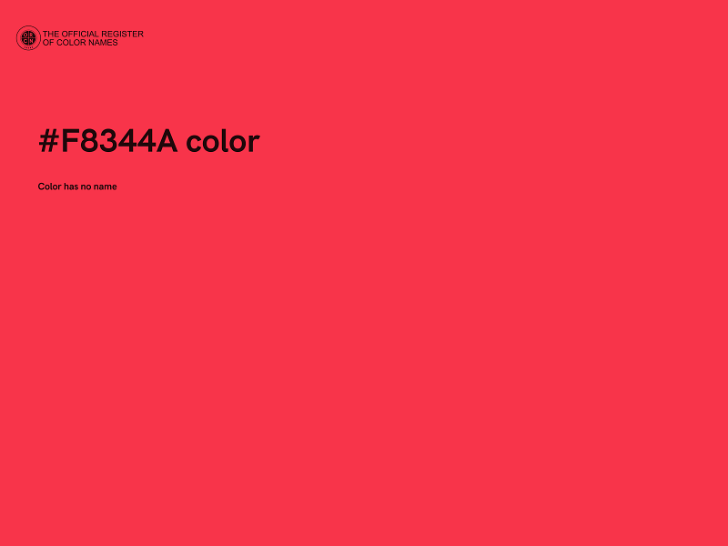 #F8344A color image