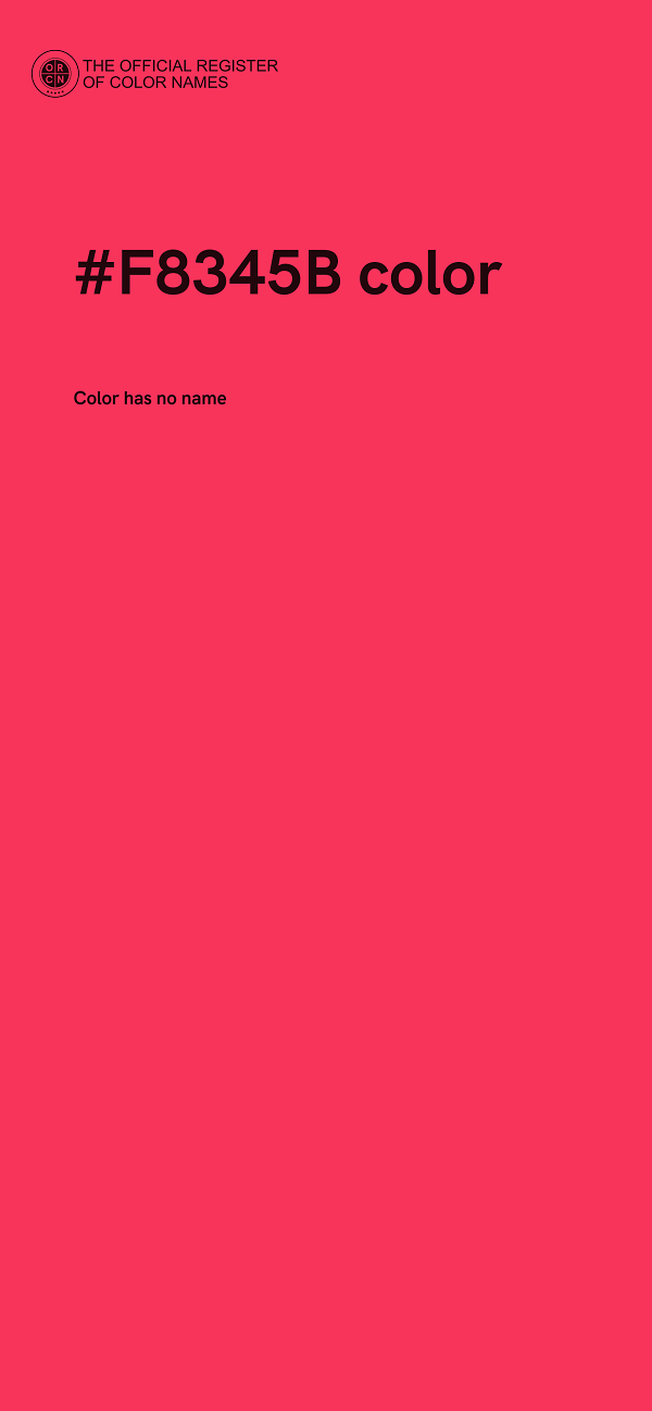 #F8345B color image