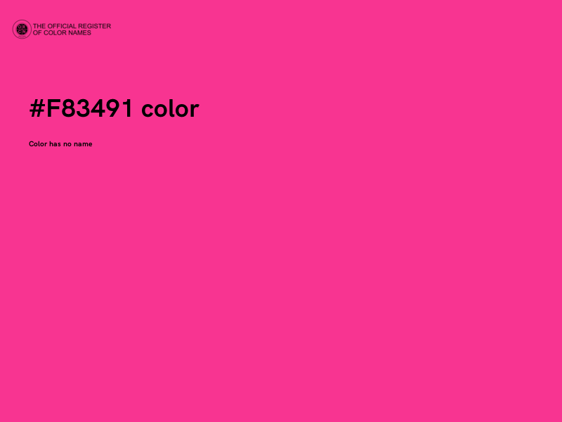 #F83491 color image