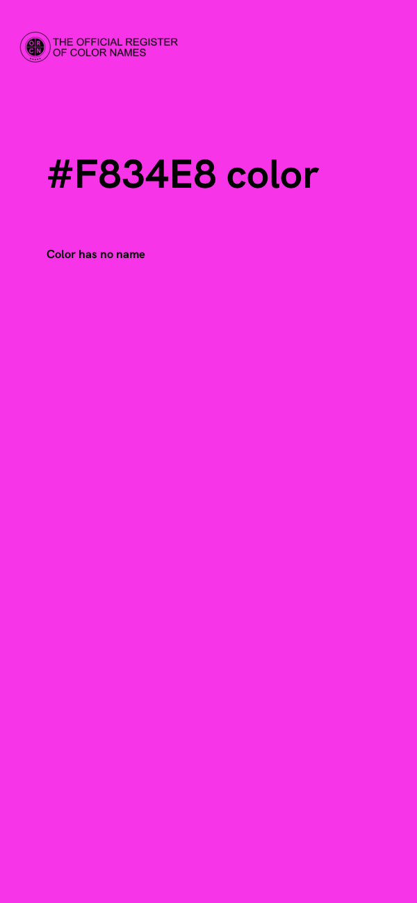 #F834E8 color image