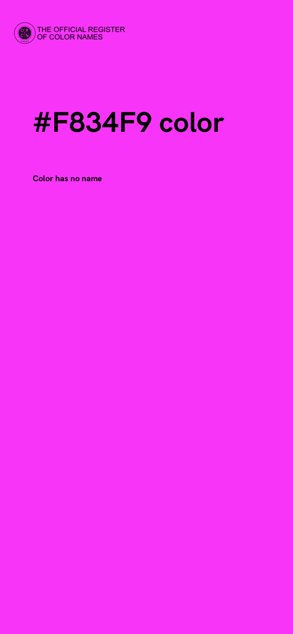 #F834F9 color image