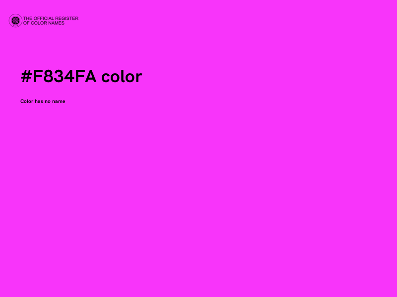 #F834FA color image