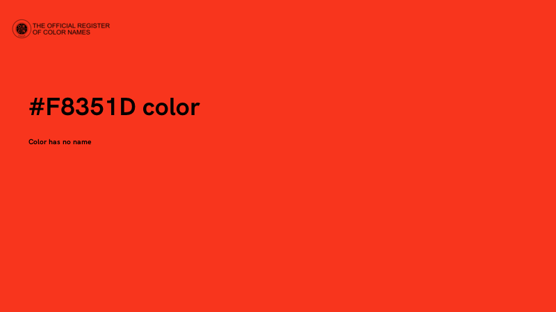 #F8351D color image