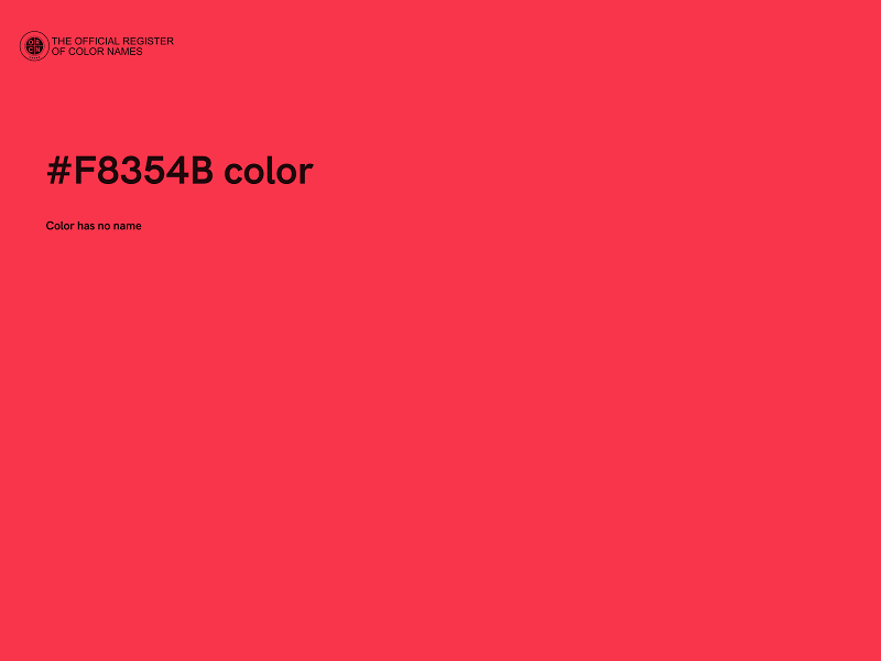 #F8354B color image