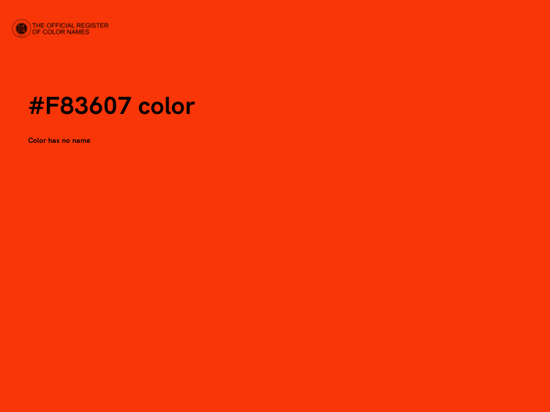 #F83607 color image