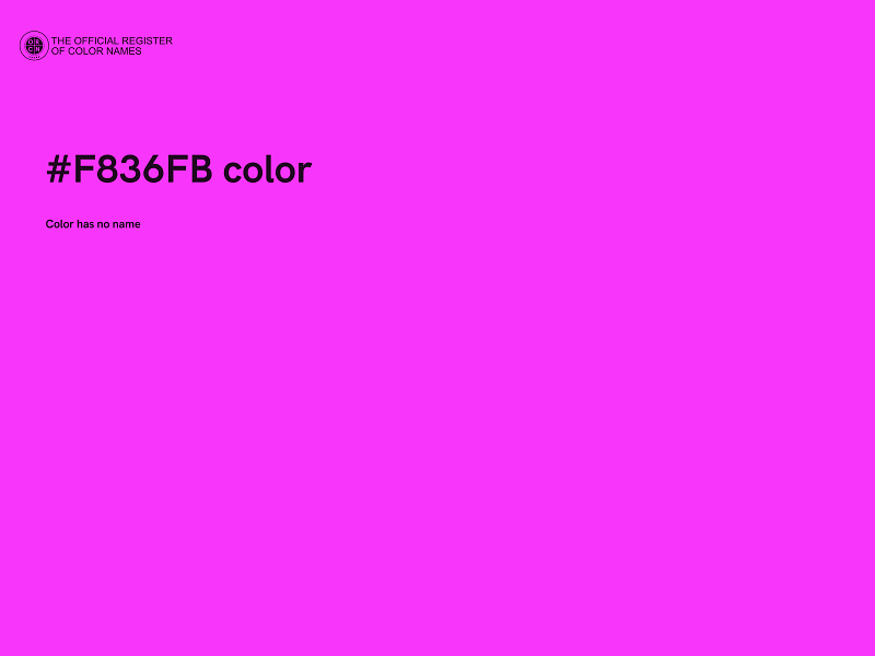 #F836FB color image