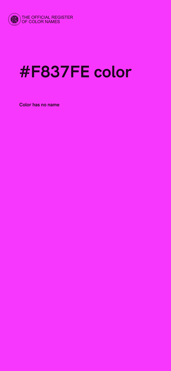 #F837FE color image
