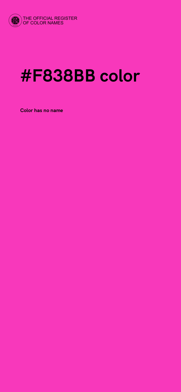 #F838BB color image