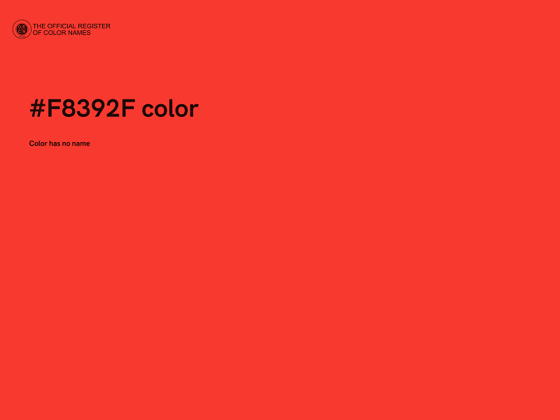 #F8392F color image