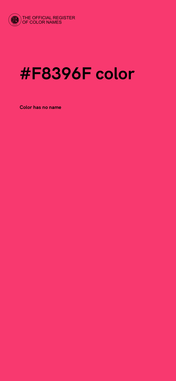#F8396F color image