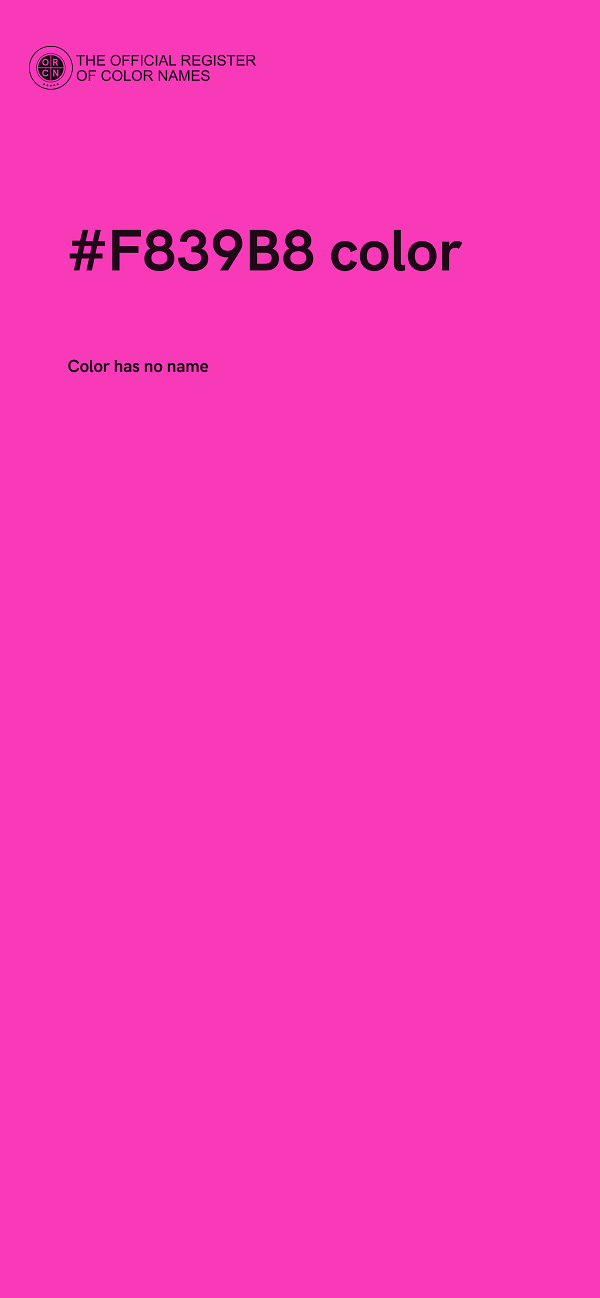 #F839B8 color image