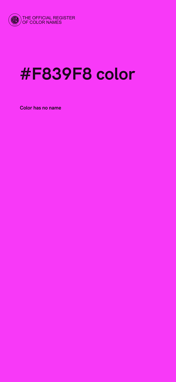 #F839F8 color image