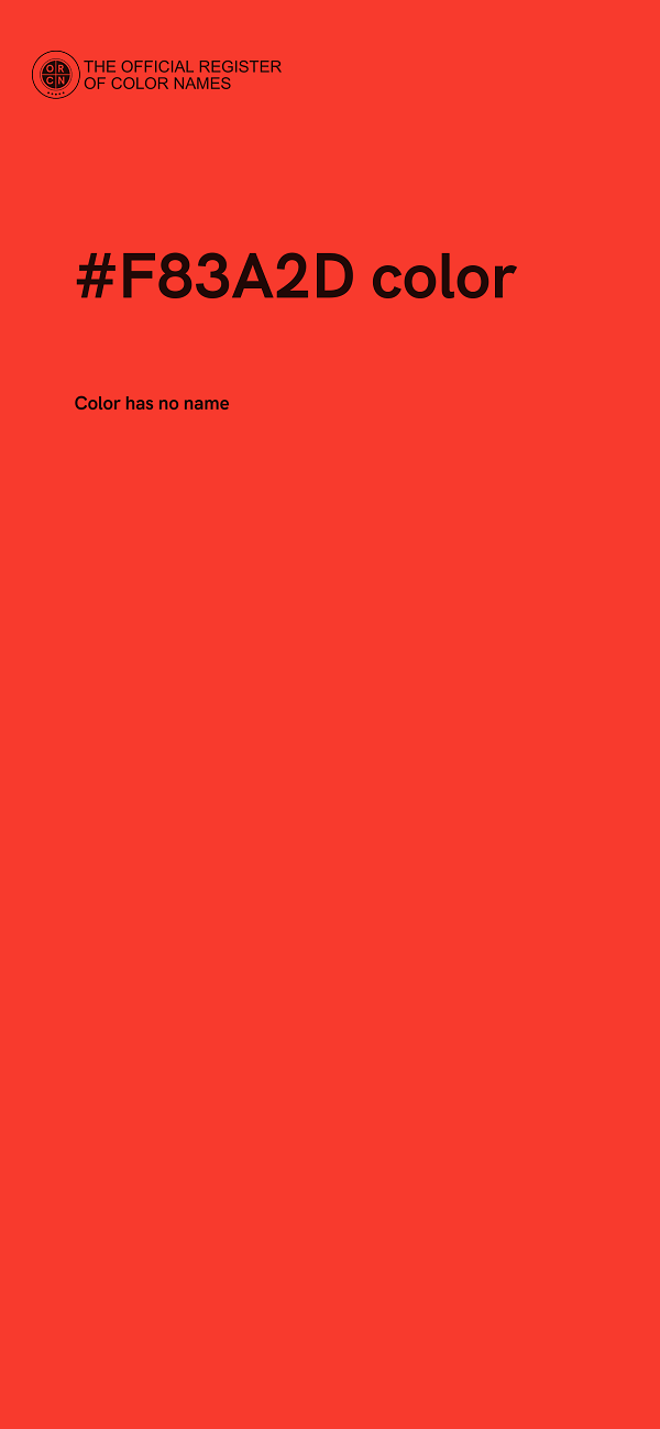 #F83A2D color image