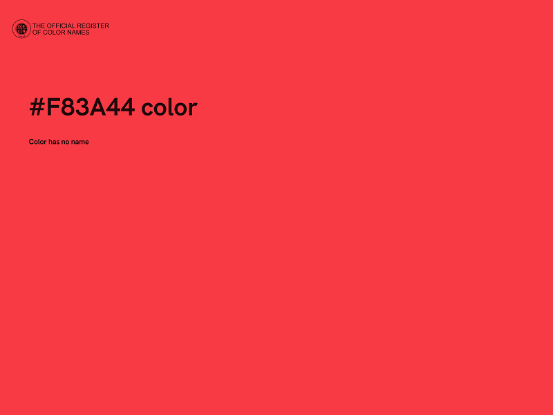 #F83A44 color image