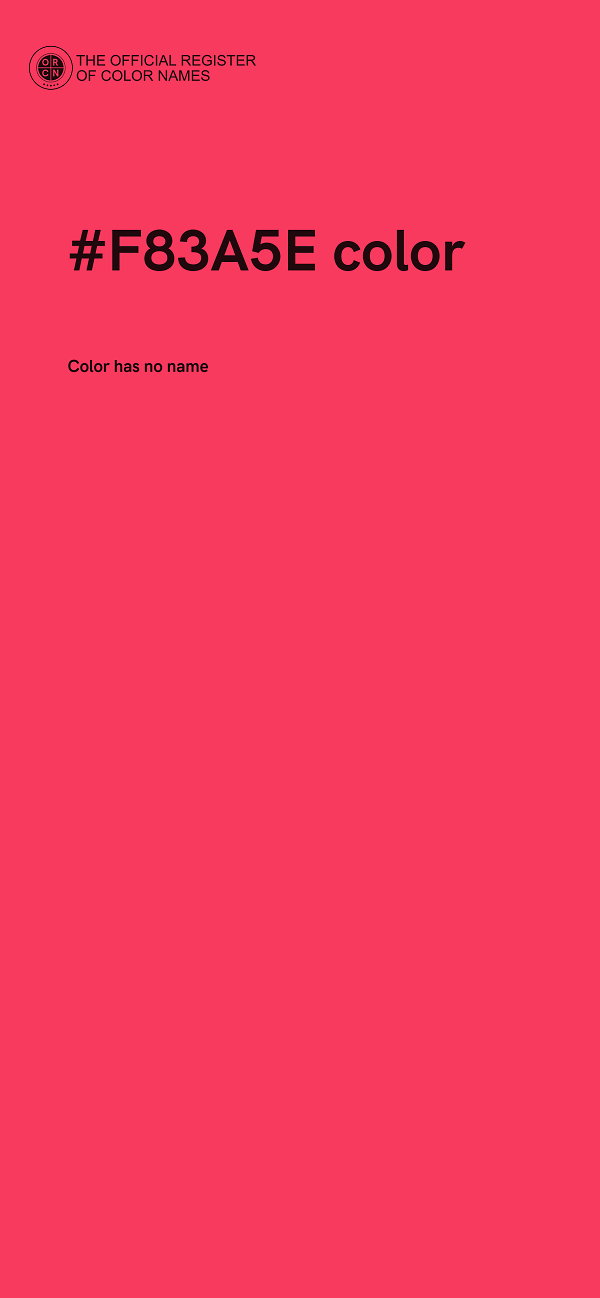#F83A5E color image