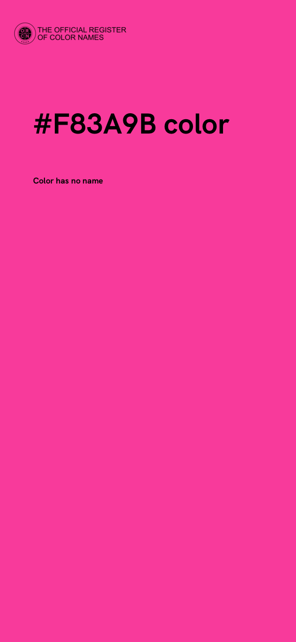 #F83A9B color image