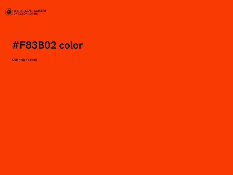 #F83B02 color image