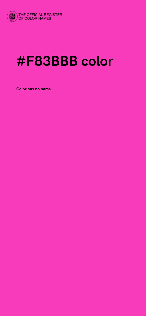 #F83BBB color image