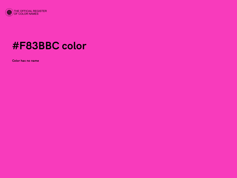 #F83BBC color image