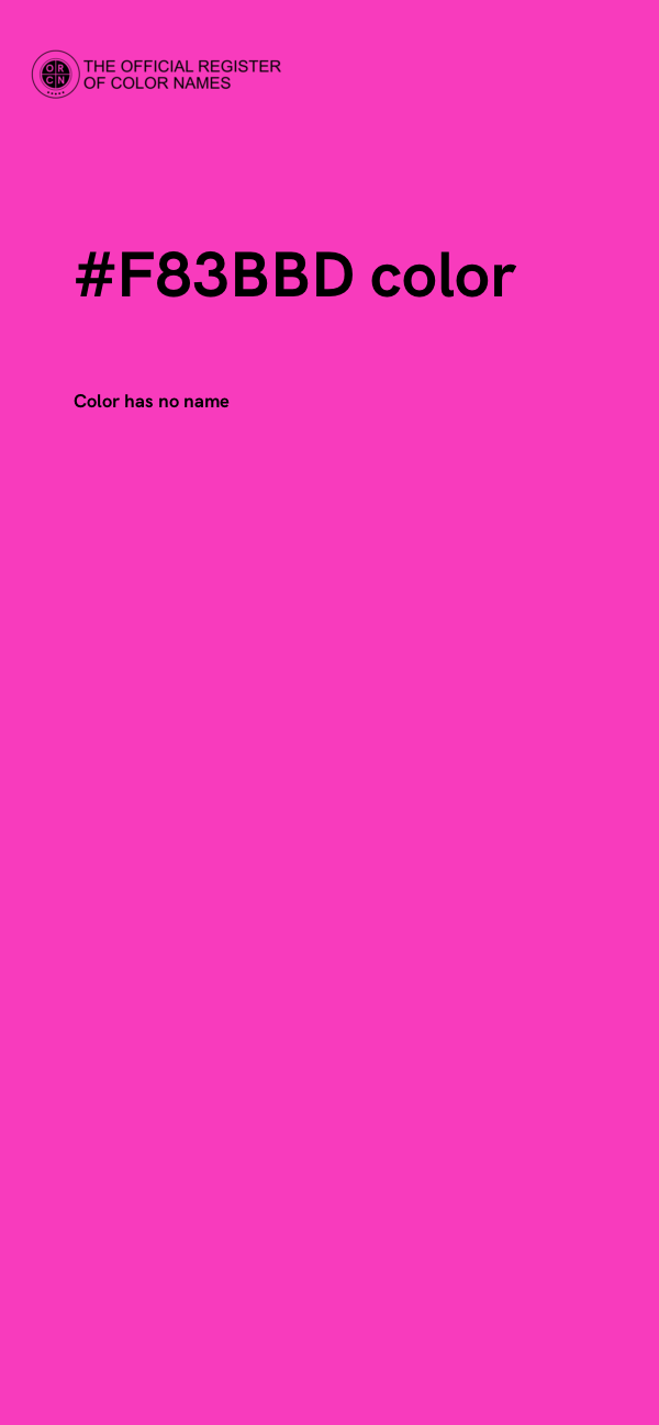 #F83BBD color image