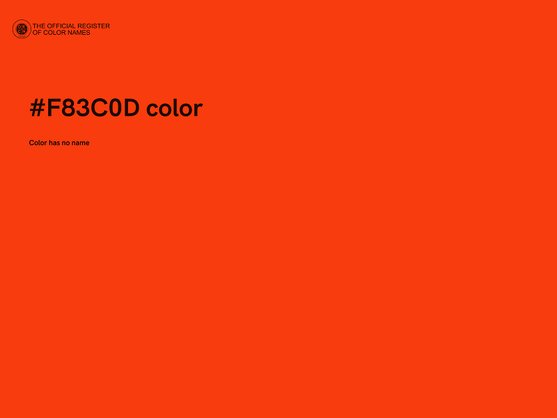 #F83C0D color image