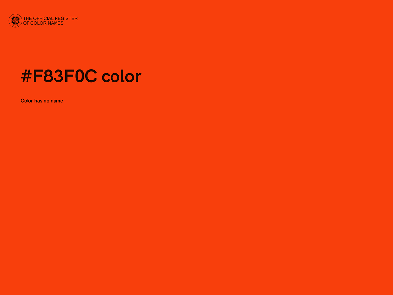 #F83F0C color image