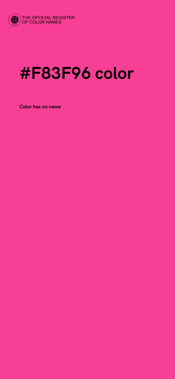 #F83F96 color image