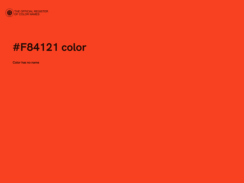 #F84121 color image