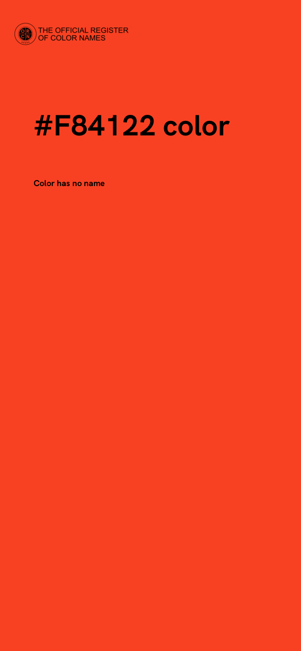 #F84122 color image