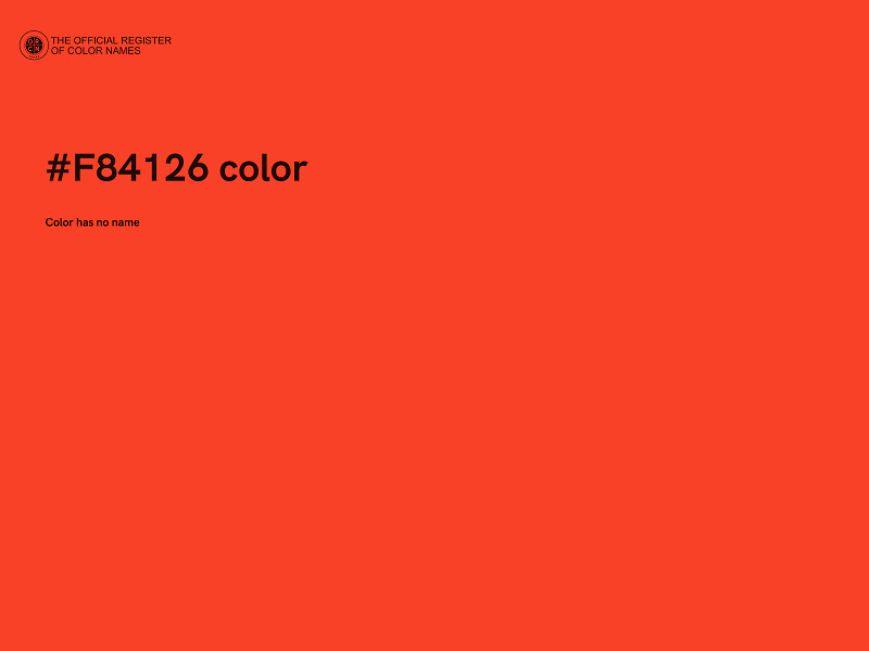 #F84126 color image