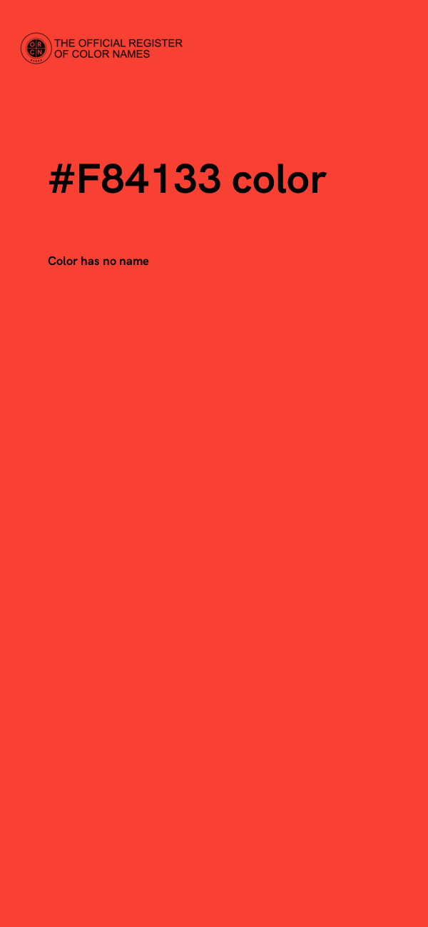 #F84133 color image
