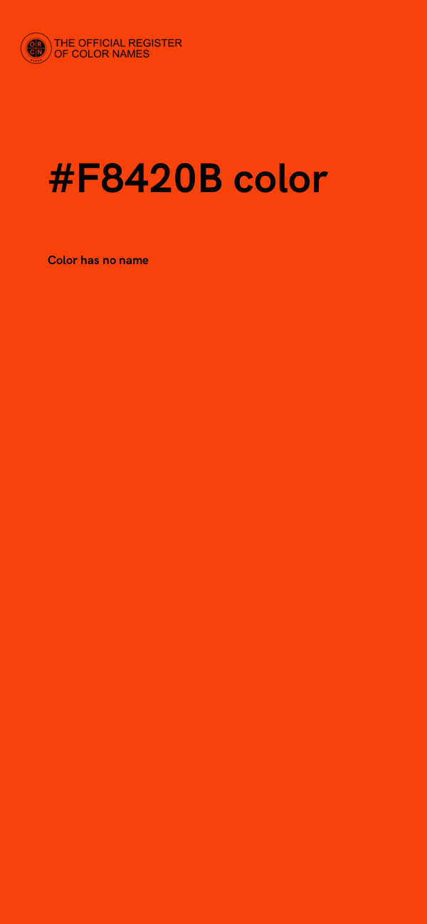 #F8420B color image