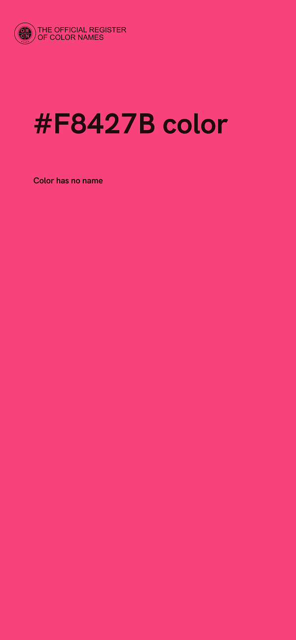 #F8427B color image