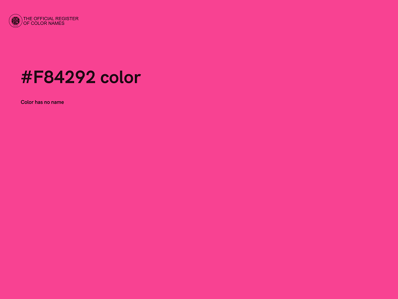 #F84292 color image