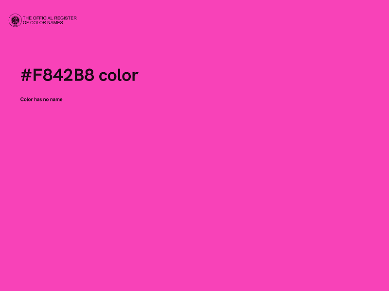 #F842B8 color image