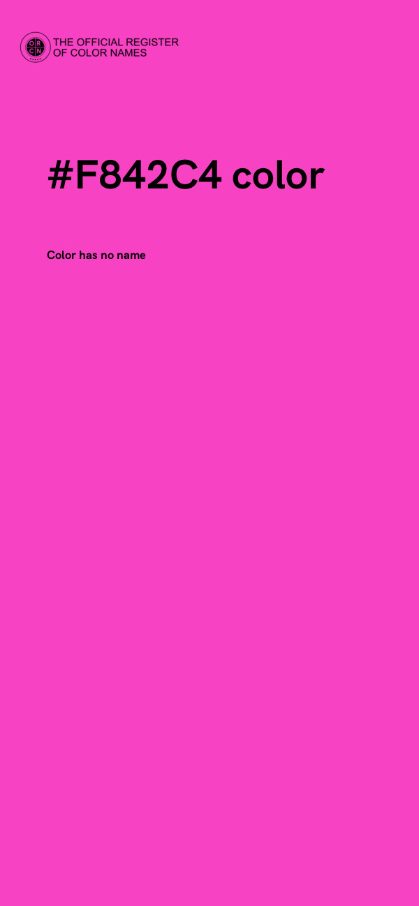 #F842C4 color image