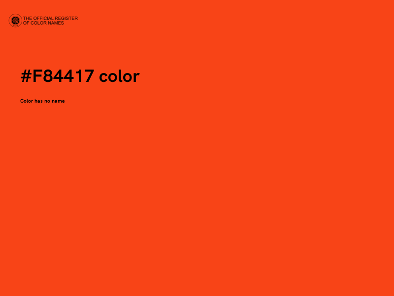 #F84417 color image