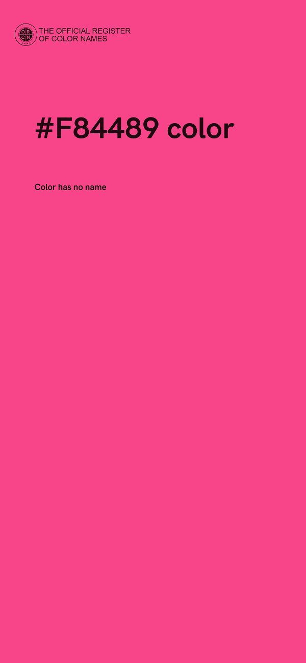 #F84489 color image