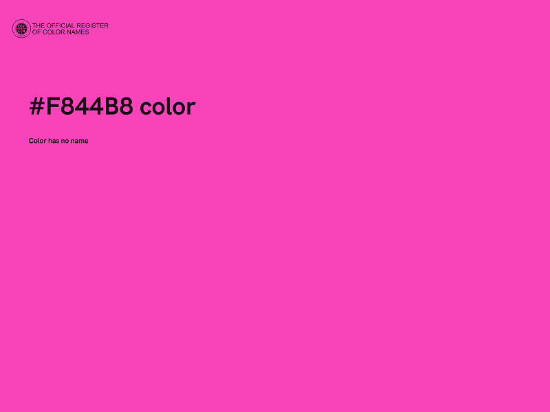 #F844B8 color image