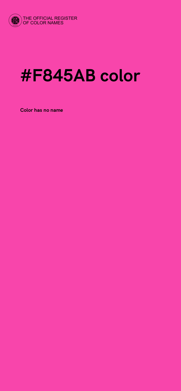 #F845AB color image