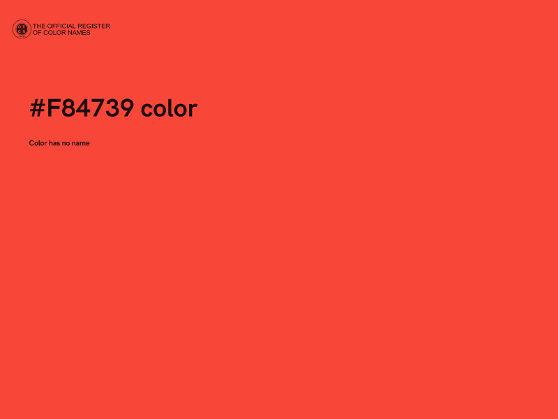 #F84739 color image