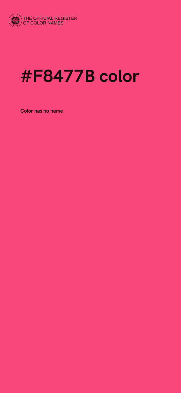 #F8477B color image