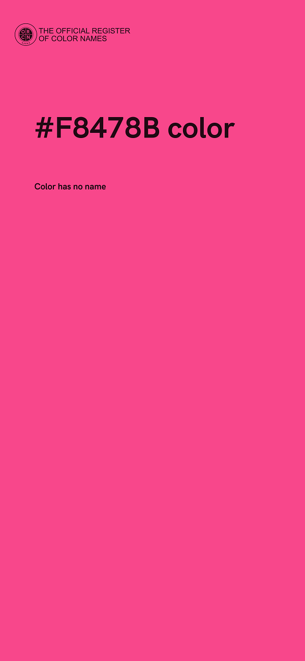 #F8478B color image