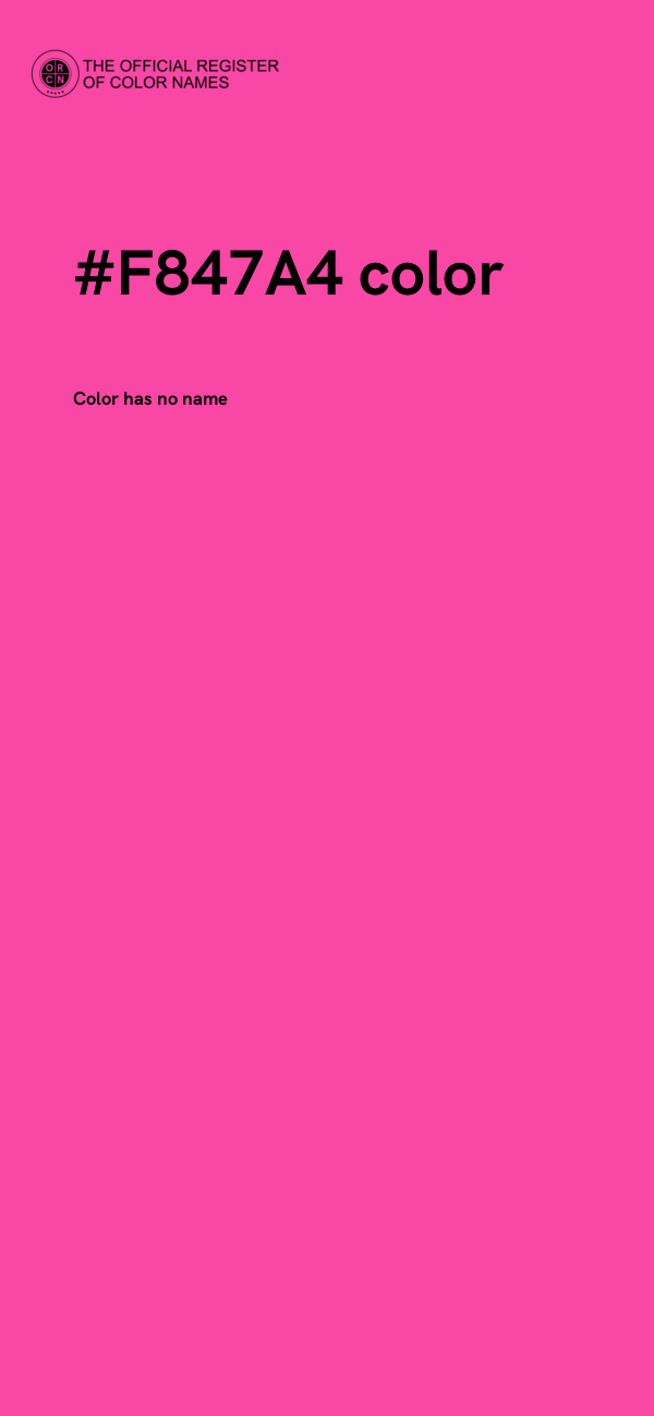 #F847A4 color image