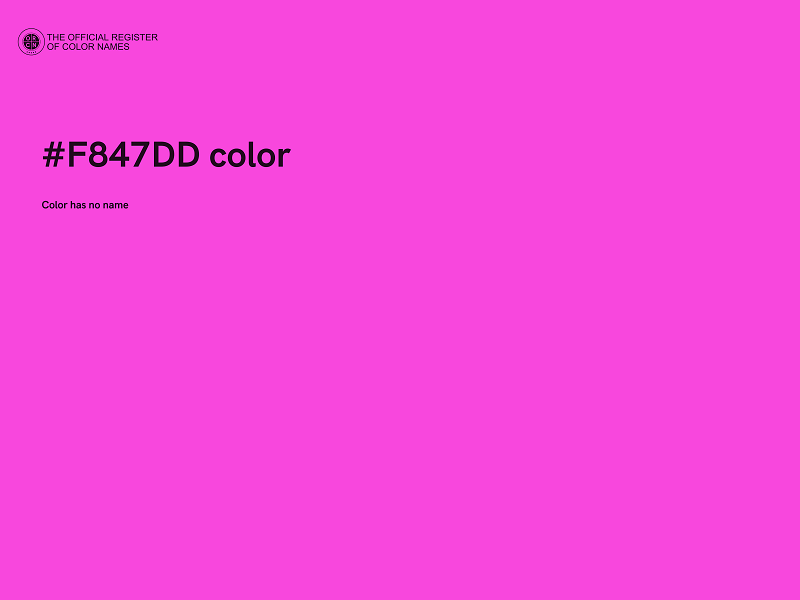 #F847DD color image