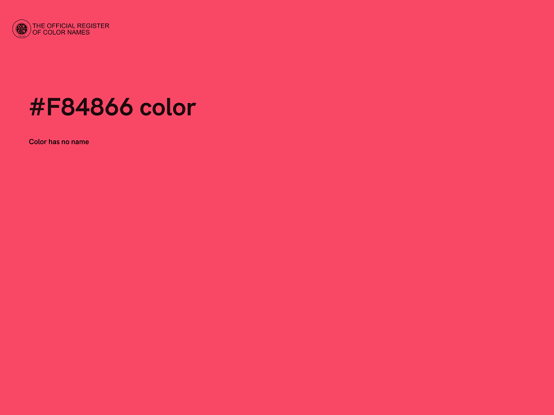 #F84866 color image