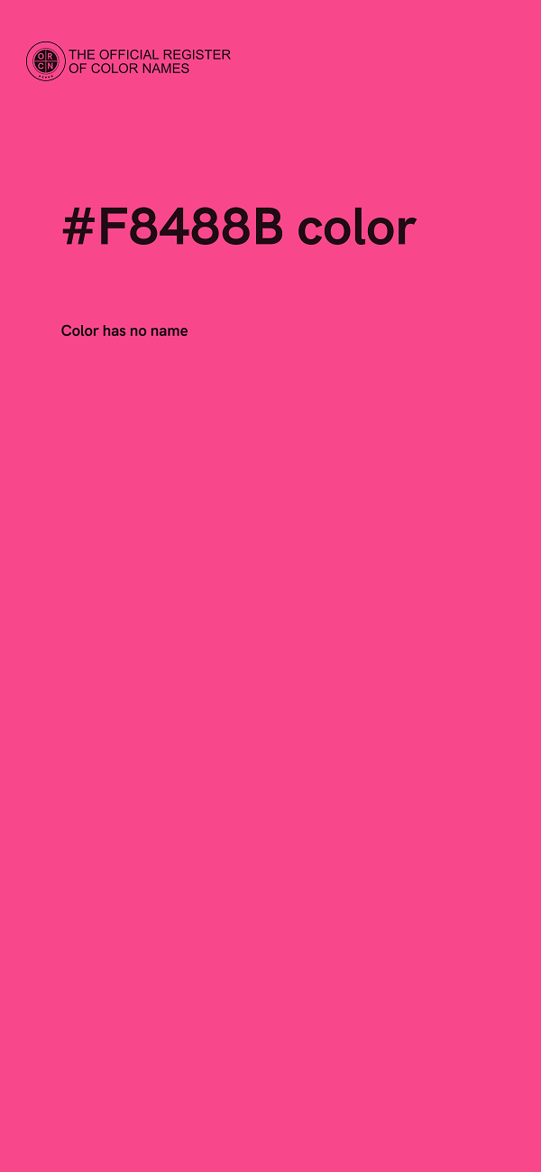 #F8488B color image