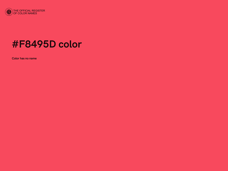 #F8495D color image